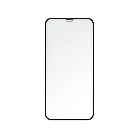 Film din sticlă frontală pentru iPhone 13 / 13 Pro / 14 (6,1"), călită, îndoită, cadru negru, 9H, 5D Full Glue (confidențialitate)