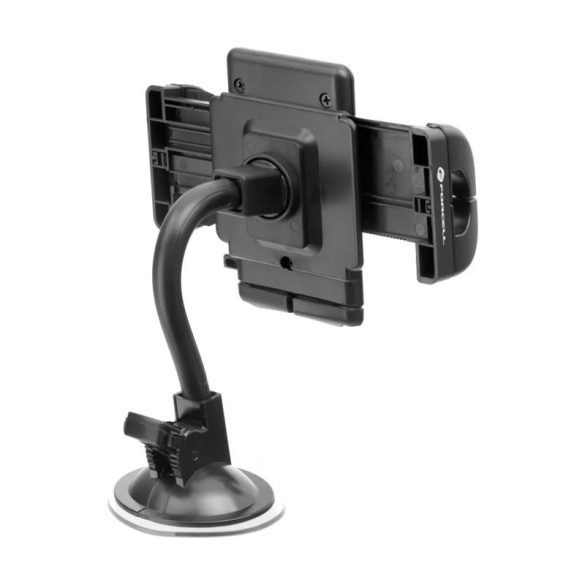 Suport auto pentru bord / parbriz / aerisire, ventuză, negru, Forcell Regular 17