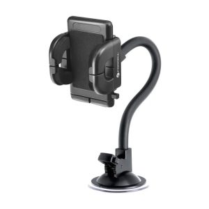 Suport auto pentru bord / parbriz / aerisire, ventuză, negru, Forcell Regular 27