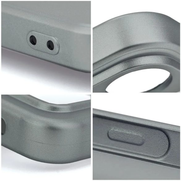 Carcasă din spate iPhone 13 (6.1"), carcasă TPU, gri, metalizat