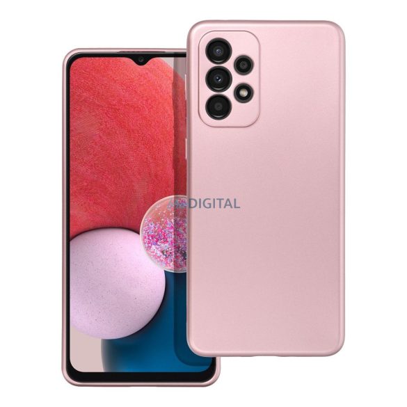 Samsung Galaxy A52 4G/5G Carcasă spate, carcasă TPU, roz, SM-A525, SM-A526, metalică