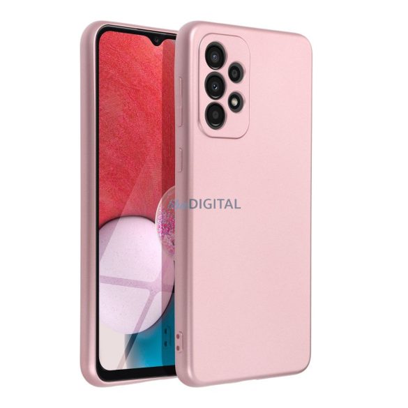 Samsung Galaxy A52 4G/5G Carcasă spate, carcasă TPU, roz, SM-A525, SM-A526, metalică
