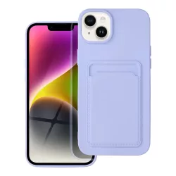   HUSĂ! - Husa din silicon pentru iPhone 12 / 12 Pro (6.1"), carcasa din spate, card bancar rezistent, violet, Card