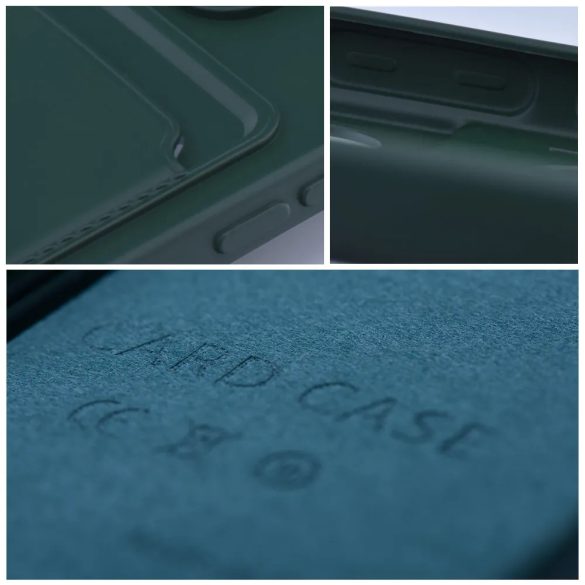 Husa din silicon pentru iPhone 7 / 8 / SE 2020 / SE 2022 (4,7"), carcasa din spate, card bancar rezistent, verde, Card