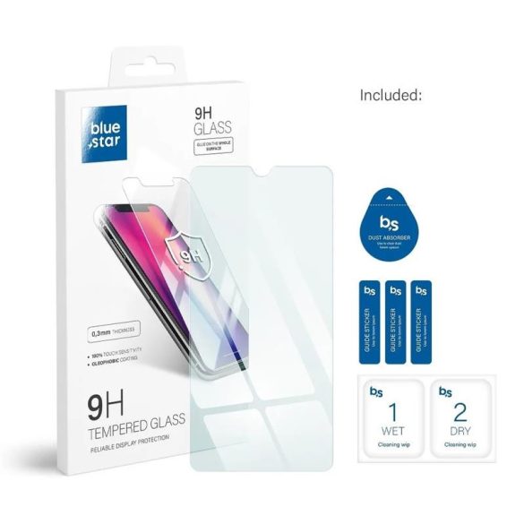 Samsung Galaxy XHusă 6 Pro folie de sticlă frontală, temperată, 9H, 0.3mm, SM-G736, Bluestar