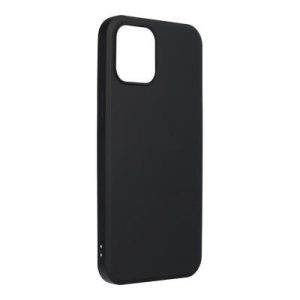 Husa din silicon pentru iPhone 14 Pro Max (6,7"), carcasa din spate, interior negru, mat, piele intoarsa, Forcell Silicone Lite