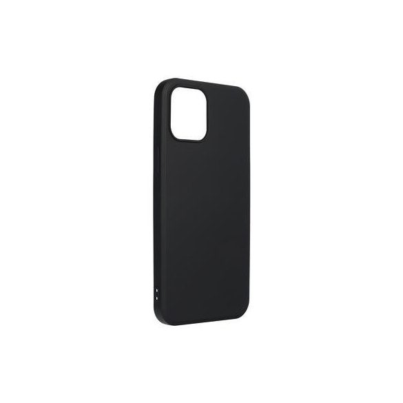 Husa din silicon pentru iPhone 14 Pro Max (6,7"), carcasa din spate, interior negru, mat, piele intoarsa, Forcell Silicone Lite