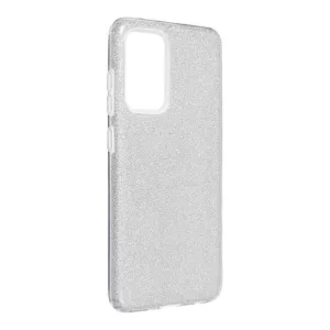 HUSĂ! - husă din silicon pentru iPhone 14 Pro Max (6,7"), cu sclipici, husă din spate, argintie, Strălucitoare
