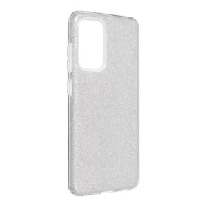 husă din silicon pentru iPhone 14 Plus (6,7"), cu sclipici, husă din spate, argintie, Strălucitoare