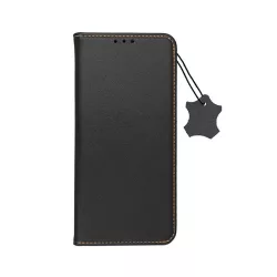   HUSĂ! - Husă pentru telefon din piele iPhone 14 Plus (6,7"), husă carte, husă cu deschidere laterală, închidere magnetică, neagră, piele Forcell