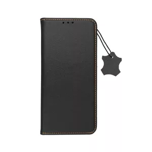HUSĂ! - Husă pentru telefon din piele iPhone 14 Plus (6,7"), husă carte, husă cu deschidere laterală, închidere magnetică, neagră, piele Forcell