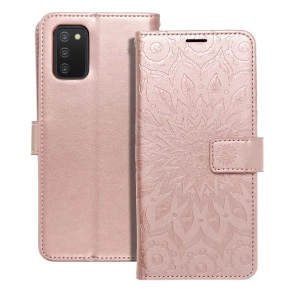 Samsung Galaxy A23 4G / 5G husă pentru telefon, husă carte, husă cu deschidere laterală, închidere magnetică, aur roz, mandala, SM-A235, SM-A236, Forcell Mezzo