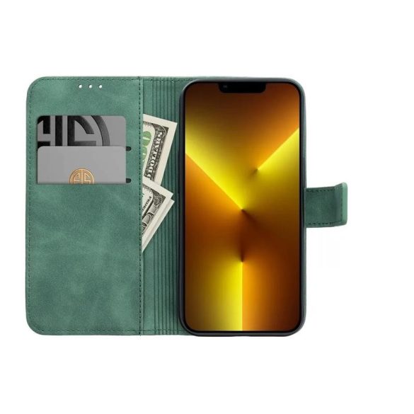 Husă pentru telefon Samsung Galaxy A23 4G / 5G, husă carte, husă cu deschidere laterală, închidere magnetică, SM-A235, SM-A236, verde, Tender Book