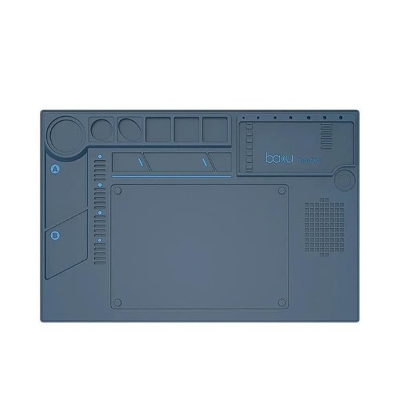 Covoraș de serviciu antistatic cu inserție din silicon, albastru, Baku BK BA-695