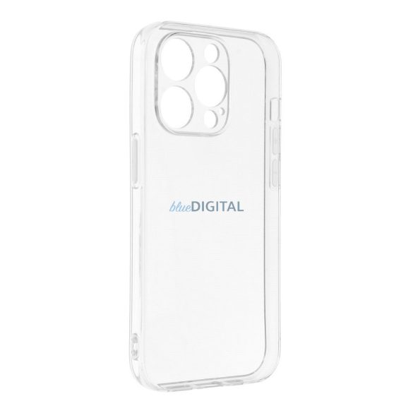 Husa din silicon pentru iPhone 14 Pro (6.1"), transparenta, 2mm, cu protectie pentru camera, Transparenta