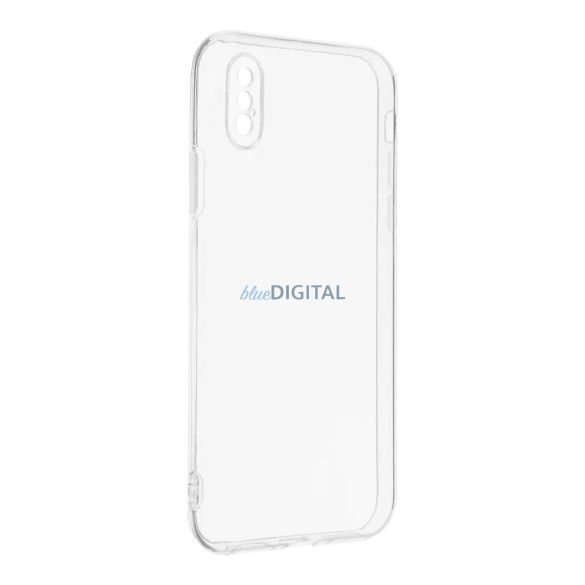 Husa din silicon pentru iPhone X / XS (5.8"), transparenta, 2mm, cu protectie camera, Transparenta