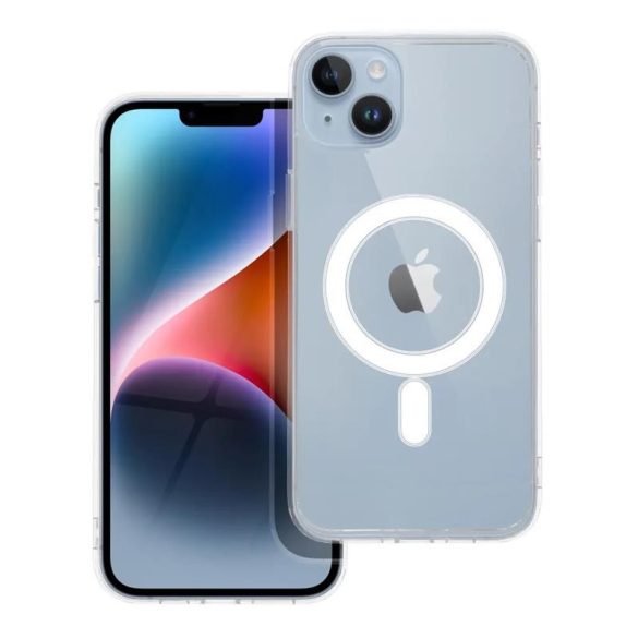 Husa telefon iPhone 14 Plus (6.7"), carcasa PC/TPU, transparenta, Husa Clear Mag