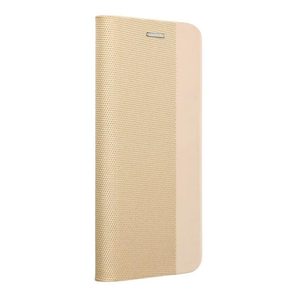 Husă pentru telefon Samsung Galaxy S23 Plus, husă carte, husă cu deschidere laterală, închidere magnetică, auriu, SM-S916, Carte sensibilă