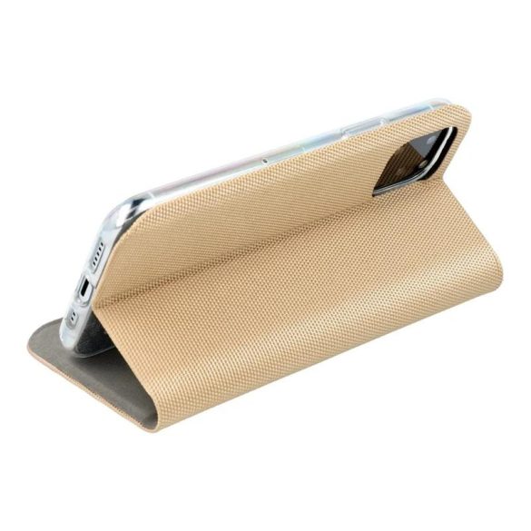 Husă pentru telefon Samsung Galaxy S23 Plus, husă carte, husă cu deschidere laterală, închidere magnetică, auriu, SM-S916, Carte sensibilă