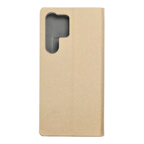 HUSĂ! - Husă pentru telefon Samsung Galaxy S23 Ultra, husă carte, husă cu deschidere laterală, închidere magnetică, auriu, SM-S918, Carte sensibilă