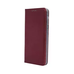 HUSĂ! - Samsung Galaxy S23 Ultra husă pentru telefon, husă pentru carte, husă pentru notebook, husă cu deschidere laterală, închidere magnetică, SM-S918, burgundy, Smart Magnetic