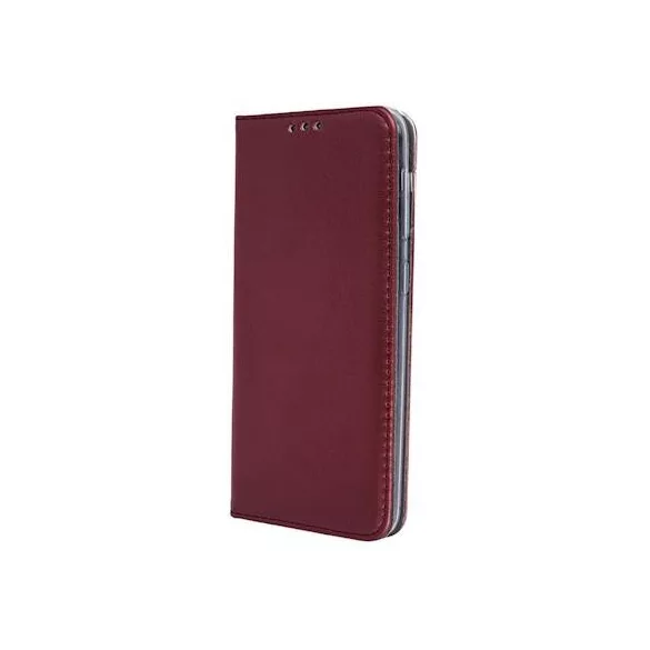 HUSĂ! - Samsung Galaxy S23 Ultra husă pentru telefon, husă pentru carte, husă pentru notebook, husă cu deschidere laterală, închidere magnetică, SM-S918, burgundy, Smart Magnetic