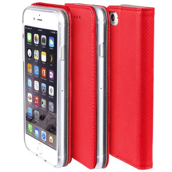 HUSĂ! - Husă pentru telefon Samsung Galaxy S23 Ultra, husă carte, husă cu deschidere laterală, închidere magnetică, SM-S918, roșu