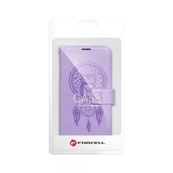 HUSĂ! - Samsung Galaxy S23 Ultra husă pentru telefon, husă carte, husă cu deschidere laterală, închidere magnetică, violet, dreamcatcher, SM-S918, Forcell Mezzo