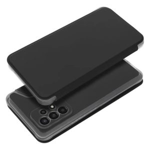 Husa telefon Samsung Galaxy S23 Plus, husa carte, husa cu deschidere laterala, inchidere magnetica, neagra, SM-S916, Forcell Piano