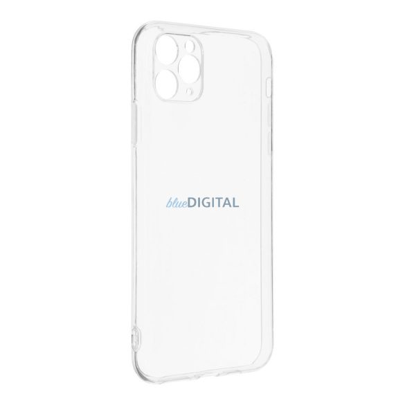 Husa din silicon pentru iPhone 12 Pro (6.1"), transparenta, 2mm, cu protectie pentru camera, Transparenta