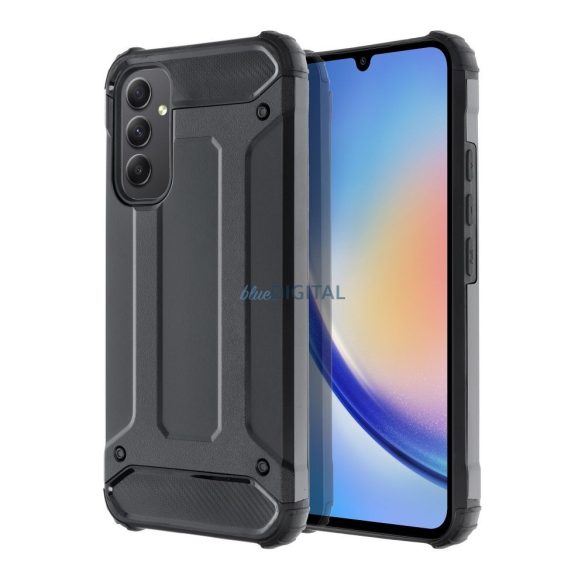 Husa spate rezistenta la socuri Samsung Galaxy A54, neagra, SM-A346, Defender II