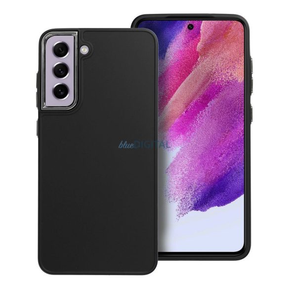Husa spate Samsung Galaxy S21 FE, carcasa TPU, neagra, SM-G990, Cadru