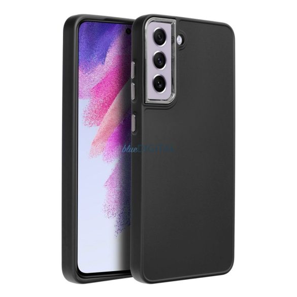 Husa spate Samsung Galaxy S21 FE, carcasa TPU, neagra, SM-G990, Cadru