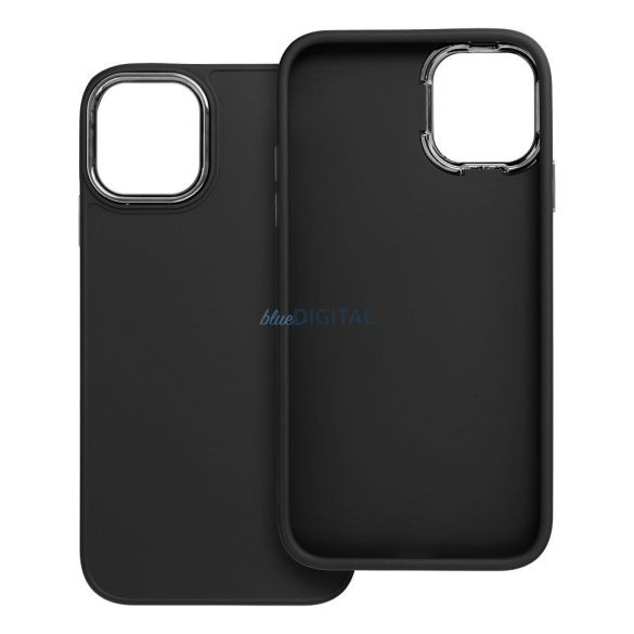 Carcasa spate iPhone 11 (6.1"), carcasa TPU, neagra, cadru