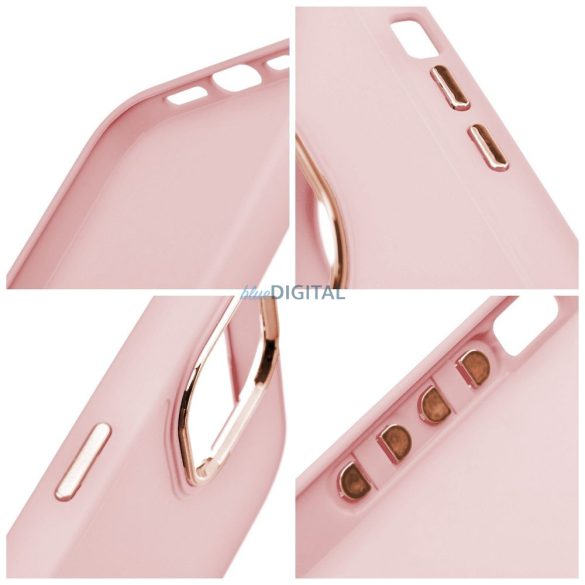 Carcasa spate iPhone 11 (6.1"), carcasa TPU, roz pudrat, cadru