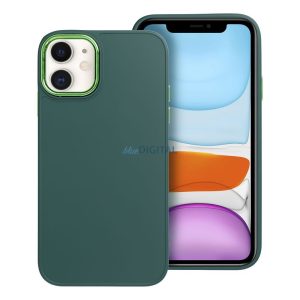 Carcasa din spate iPhone 11 (6.1"), carcasa TPU, verde, cadru