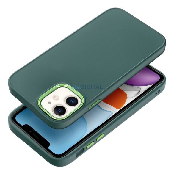 Carcasa din spate iPhone 11 (6.1"), carcasa TPU, verde, cadru