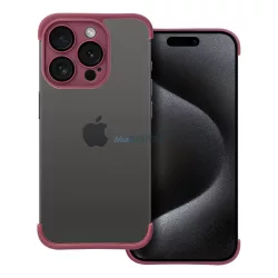   HUSĂ! - Husă cadru pentru iPhone 13 Pro (6,1"), carcasă TPU, protecție pentru cameră, visiniu, Mini Bumpers