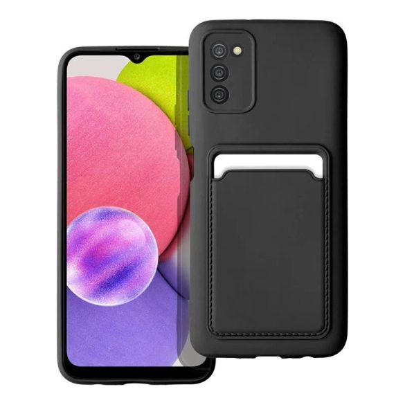 Husa din silicon Samsung Galaxy A34, husa spate, card bancar rezistent, negru, SM-A346, Card