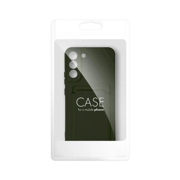 Husa din silicon Samsung Galaxy A34, husa spate, card bancar rezistent, verde, SM-A346, Card