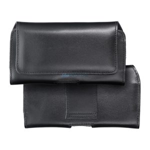 Husă magnetică pentru curea, mărime XXL (Samsung S20 Ultra, Huawei P Smart Pro, Xiaomi Redmi 9) negru, piele lucioasă, Royal Crazy Horse