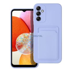   Husă din silicon Samsung Galaxy A14 4G/5G, carcasă din spate, card bancar rezistent, violet, SM-A145, SM-A146, card
