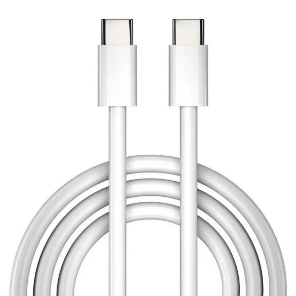 Tip C - Cablu de date tip C, alb, 1M, 2A, HD23