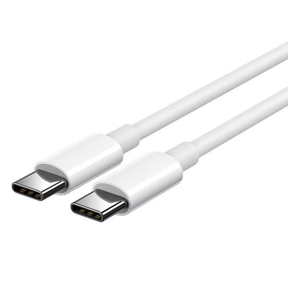 Tip C - Cablu de date tip C, alb, 1M, 2A, HD23