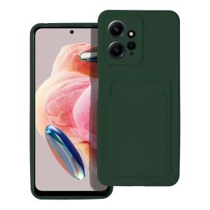 Husa din silicon Xiaomi Redmi Note 12 4G, carcasa spate, card bancar rezistent, verde, Card