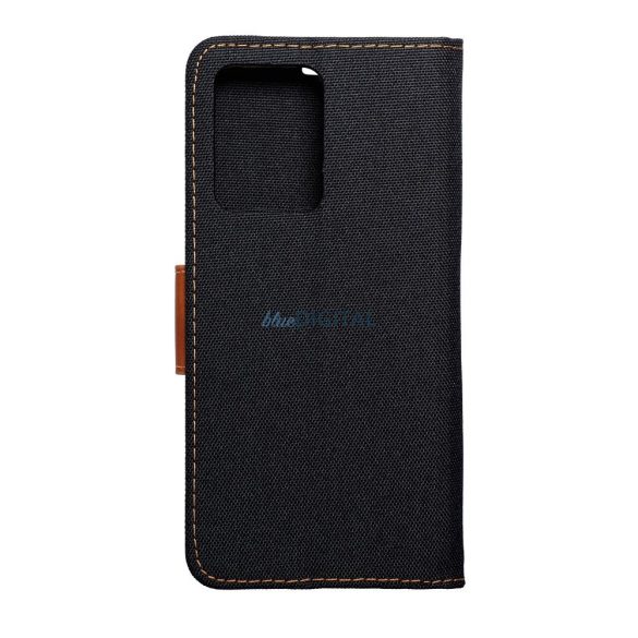 Husă pentru telefon Xiaomi Redmi Note 12 Pro Plus, husă carte, husă cu deschidere laterală, închidere magnetică, neagră, Smart Canvas