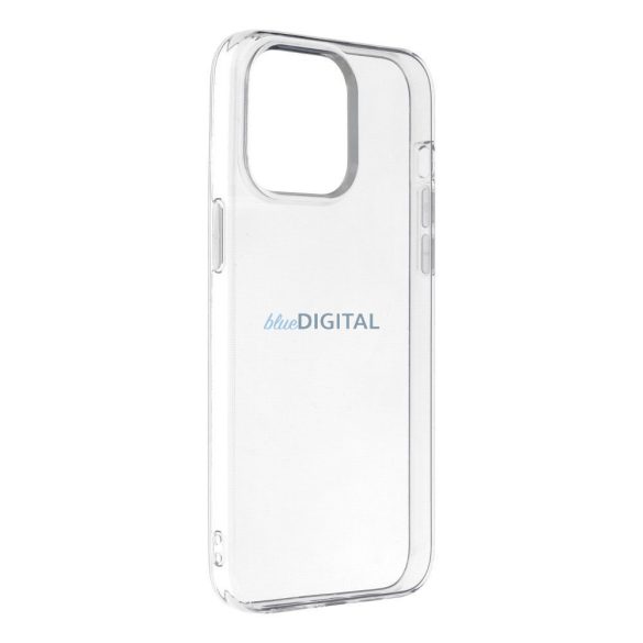 Carcasă din silicon transparent pentru iPhone 15 Plus (6,7"), 2 mm, transparentă, cu protecție pentru cameră, transparentă