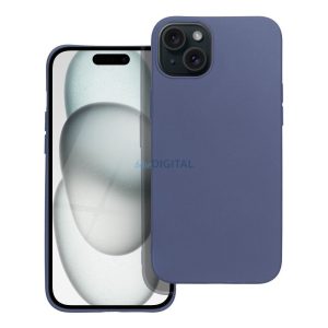 Husa din silicon pentru iPhone 15 Pro (6.1"), husa din spate, albastra, mata