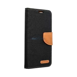   HUSĂ! - Husă pentru telefon iPhone 15 Plus (6,7"), husă carte, husă cu deschidere laterală, închidere magnetică, neagră, pânză inteligentă