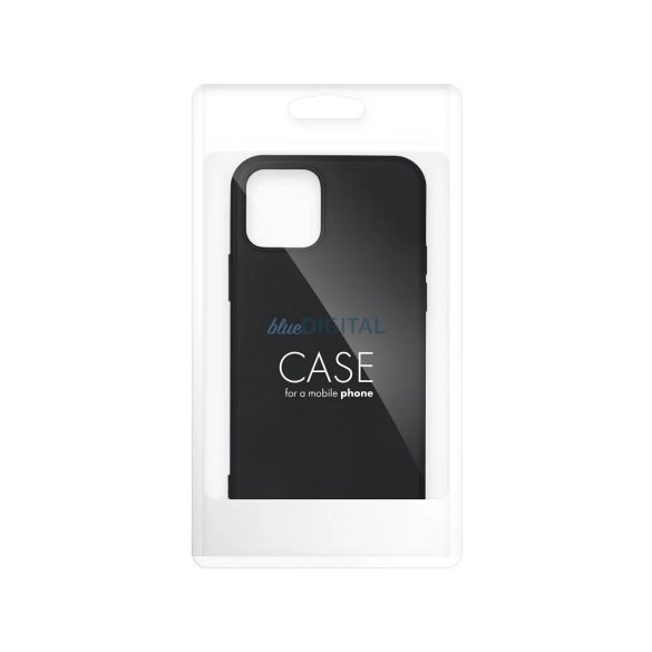 Husa din silicon pentru iPhone 15 Pro (6.1"), mata, interior din piele intoarsa, neagra, silicon